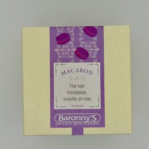 THÉ NOIR MACARON FRAMBOISE VIOLETTE & ROSE BARONNY&rsquo;S